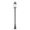 Z-Lite Roundhouse 1 Light Outdoor Post Mounted Fixture, Black And Clear Seedy 569PHXL-519P-BK - alternate 4